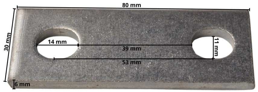 Montageplatte - 80x30x6 mm - Image 4