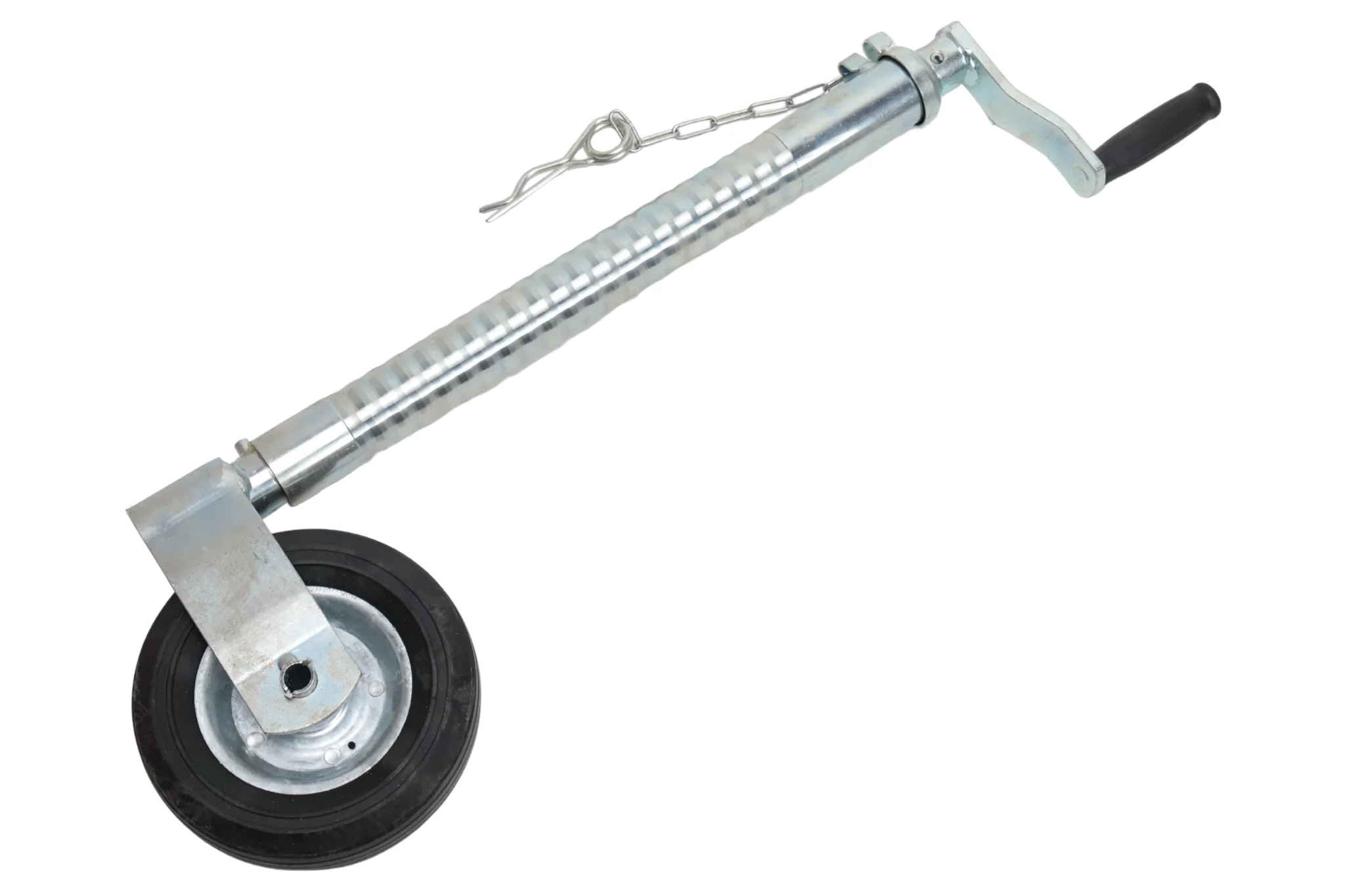 Stützrad - 48 mm - gerippt - Tragfähigkeit: 150 kg - Stahlfelge - Image 2