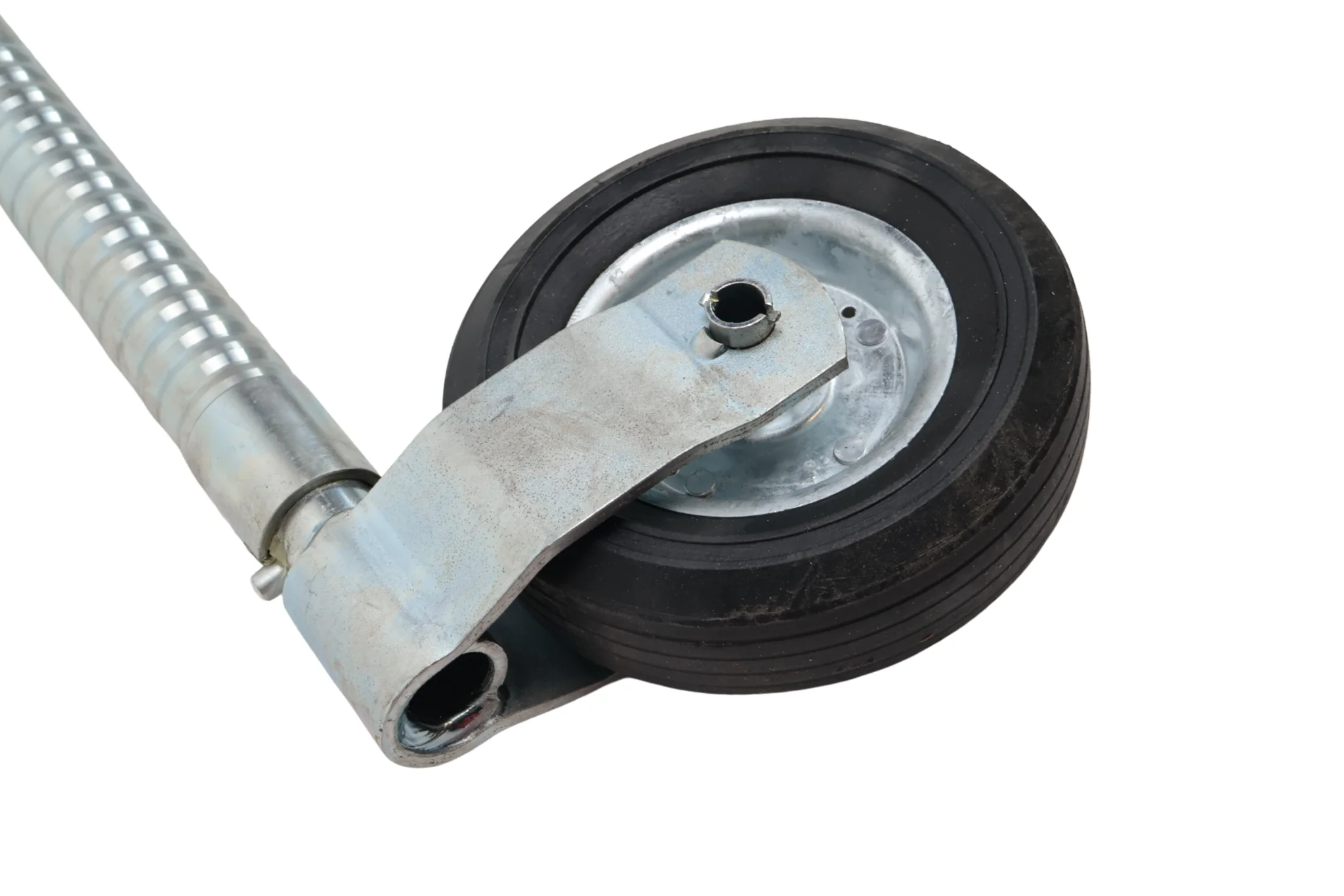 Stützrad - 48 mm - gerippt - Tragfähigkeit: 150 kg - Stahlfelge - Image 3
