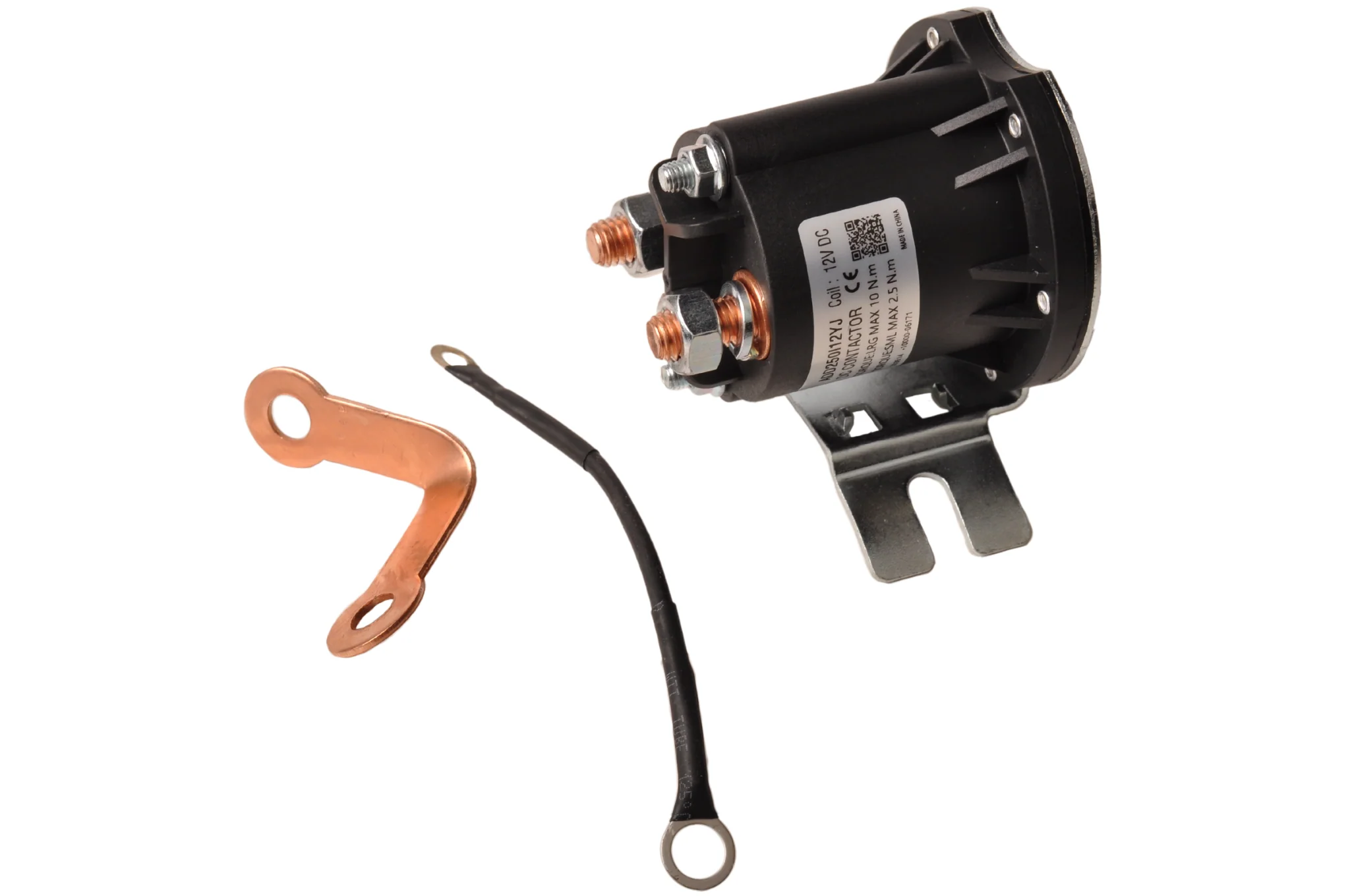 OMFB Startrelais schwarz für Hydraulikpumpe 12V - Image 2