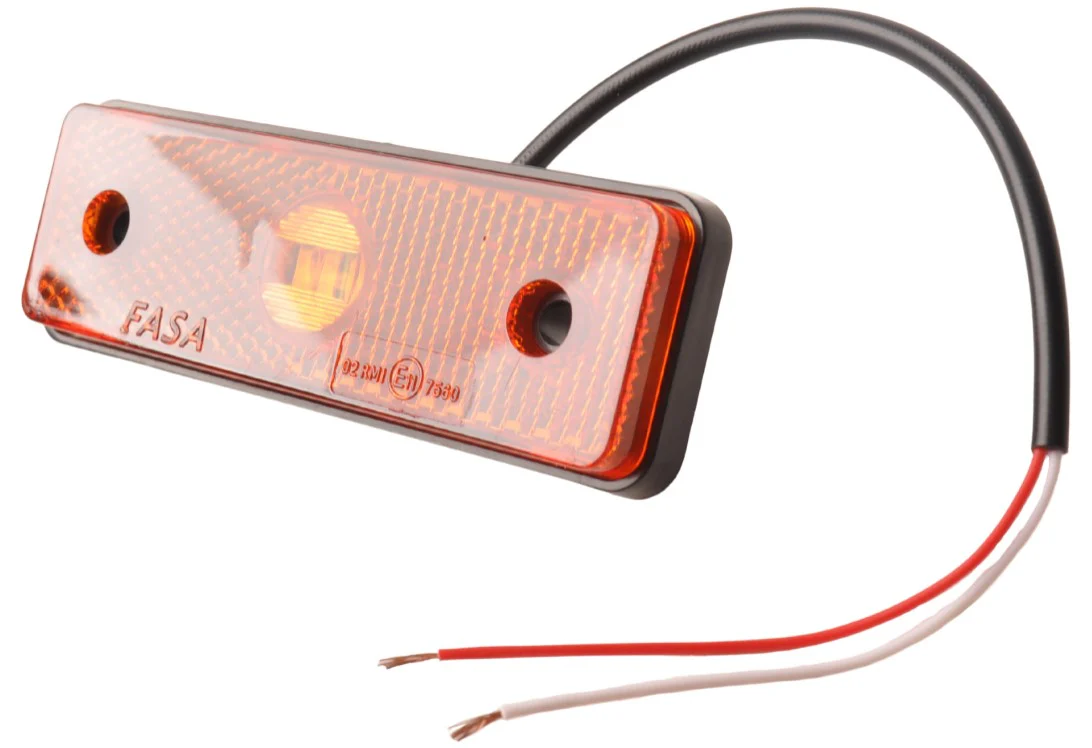 Orange/gelbe Begrenzungsleuchte 100×34,5×21 mm – inklusive 10 cm zweiadriges Kabel - Image 2