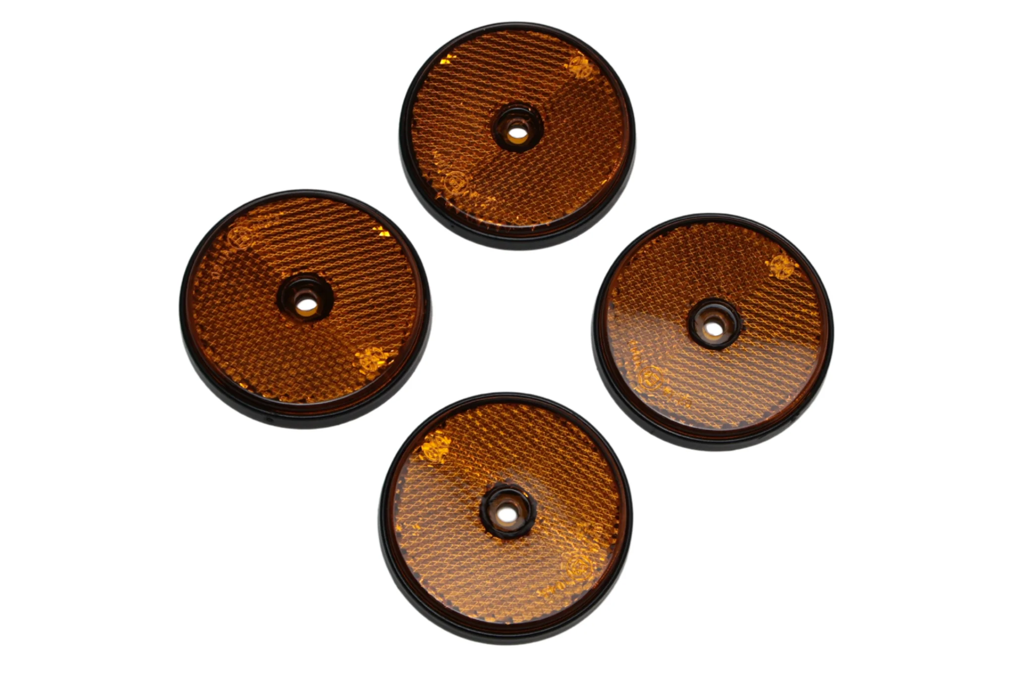 Orange/gelber Cantonal-Reflektor 60 mm Schraublöcher rund - Image 3