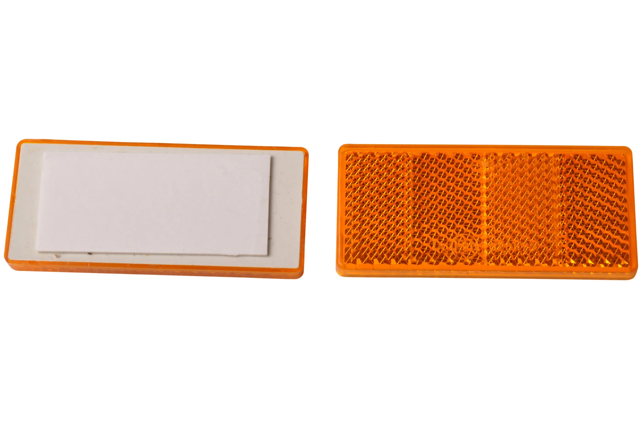 Orange/gelber Reflektor 70x30 mm selbstklebend - Set aus 2 Stück - Image 5