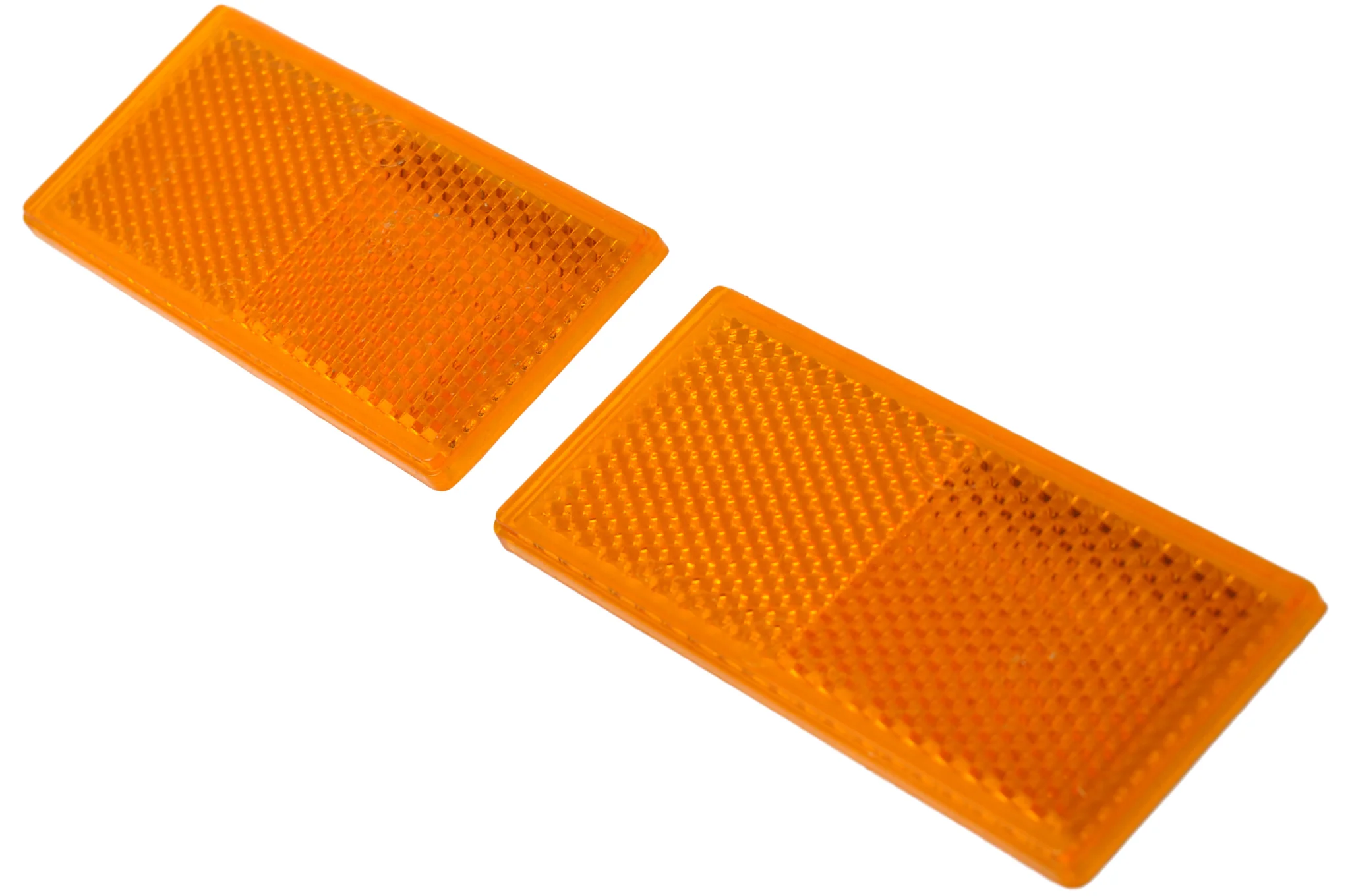 Orange/gelber Reflektor 82x36 mm selbstklebend