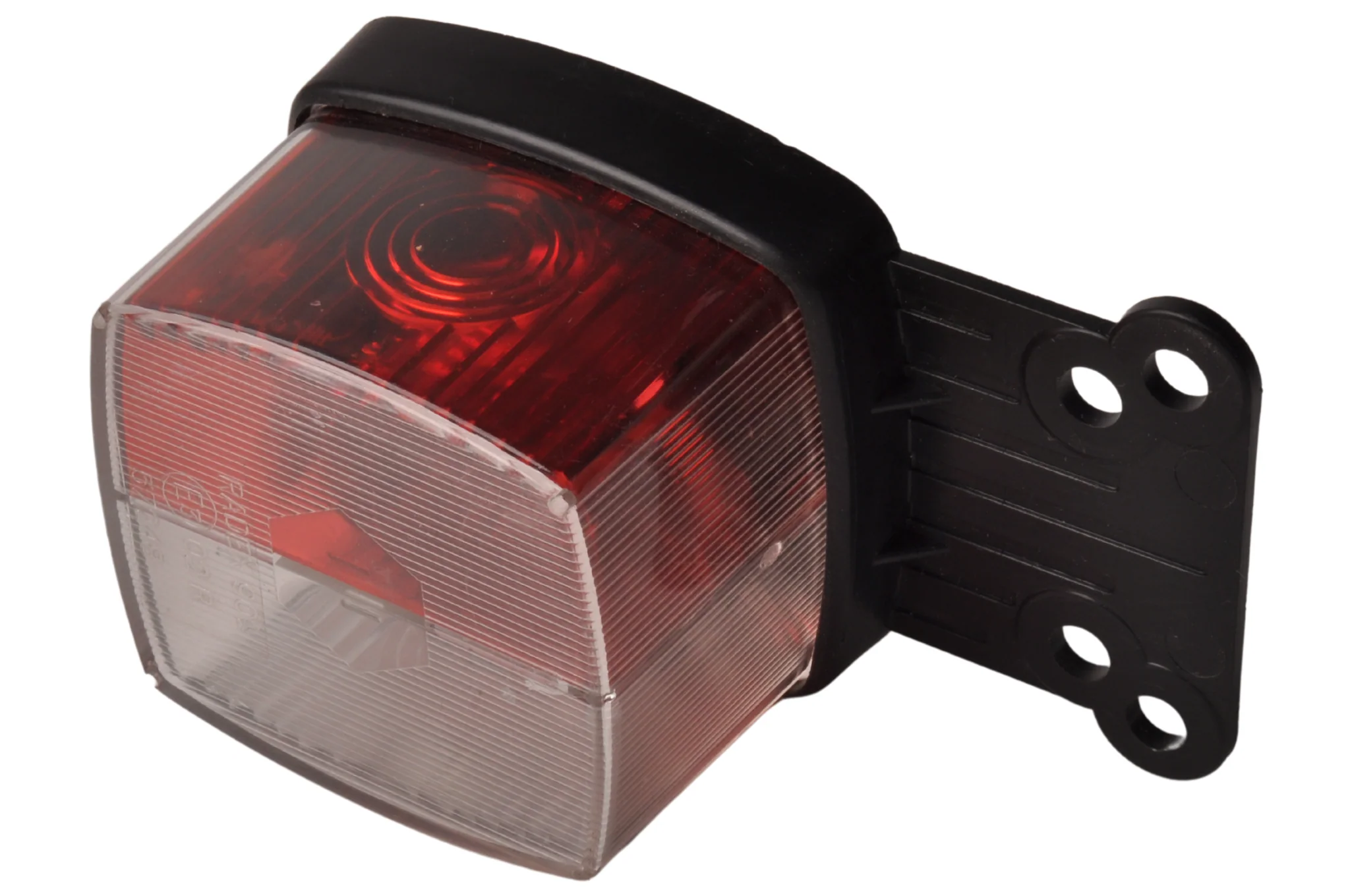 Begrenzungsleuchte 901 rot/weiß auf Halter