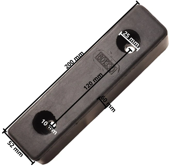 Prallschutz 200x52x60 mm – schwarz - Image 6