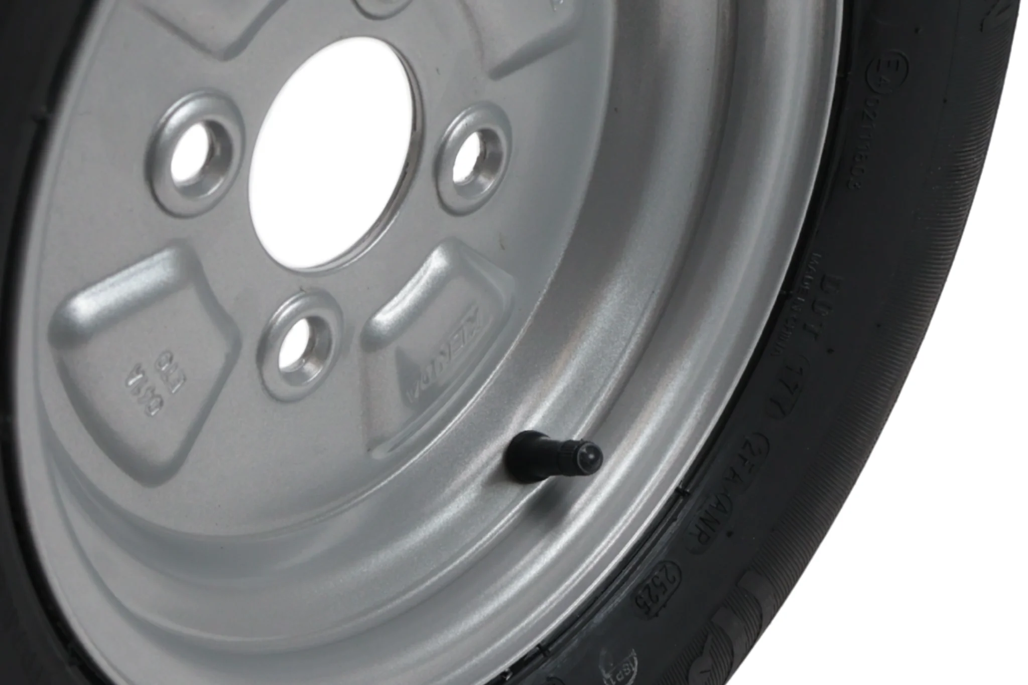 Komplettrad Anhänger - 145/80R10(145R10) - Lochkreis: 4x100 - Tragfähigkeit: 375 kg - Nabendurchmesser: 60 mm - 4PR - Image 4