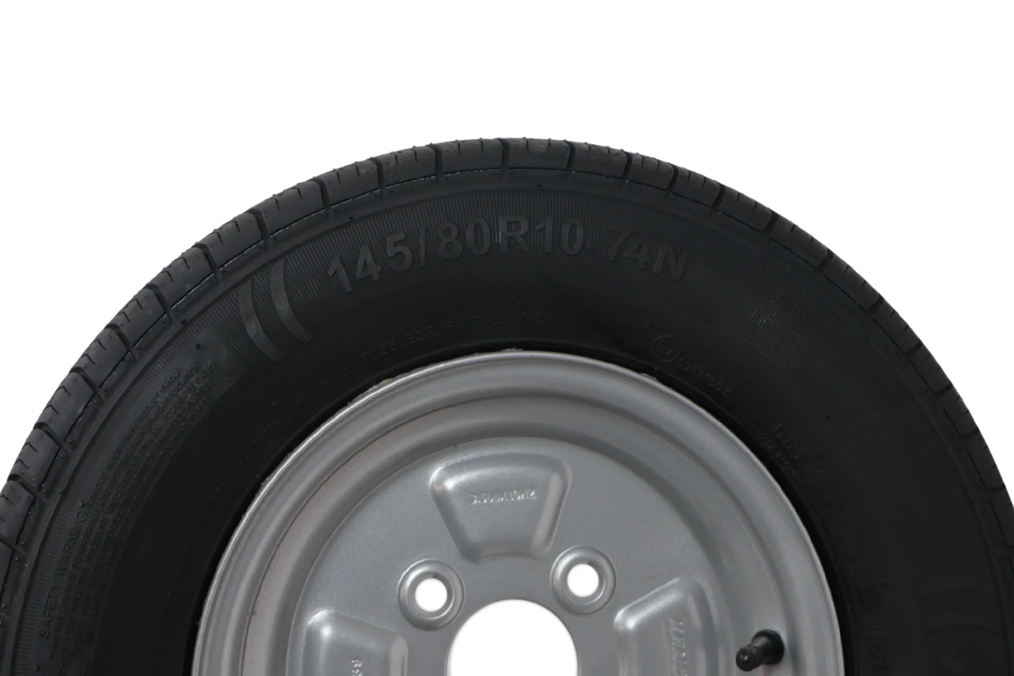 Komplettrad Anhänger - 145/80R10(145R10) - Lochkreis: 4x100 - Tragfähigkeit: 375 kg - Nabendurchmesser: 60 mm - 4PR - Image 5