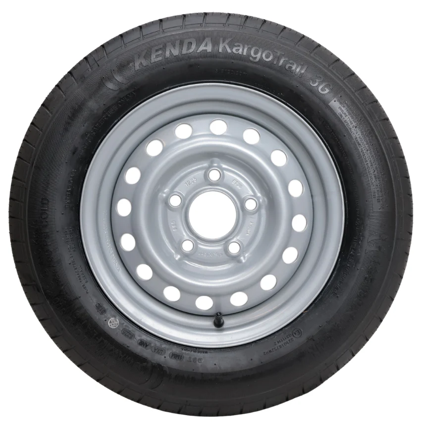 Komplettrad Anhänger - 155/80R13 - Lochkreis: 5x112 - Tragfähigkeit: 500 kg - Nabendurchmesser: 67 mm
