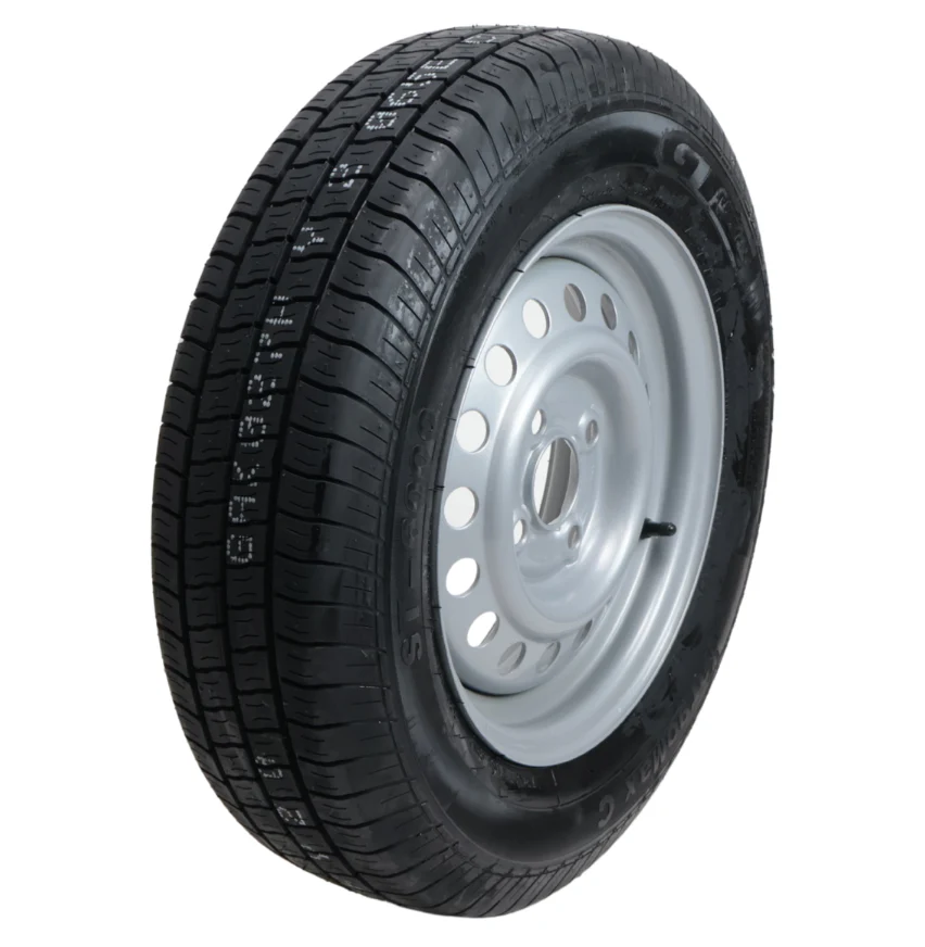 Komplettrad Anhänger - 155R13C - Lochkreis: 4x100 - Tragfähigkeit: 615 kg - Nabendurchmesser: 57 mm - Image 2