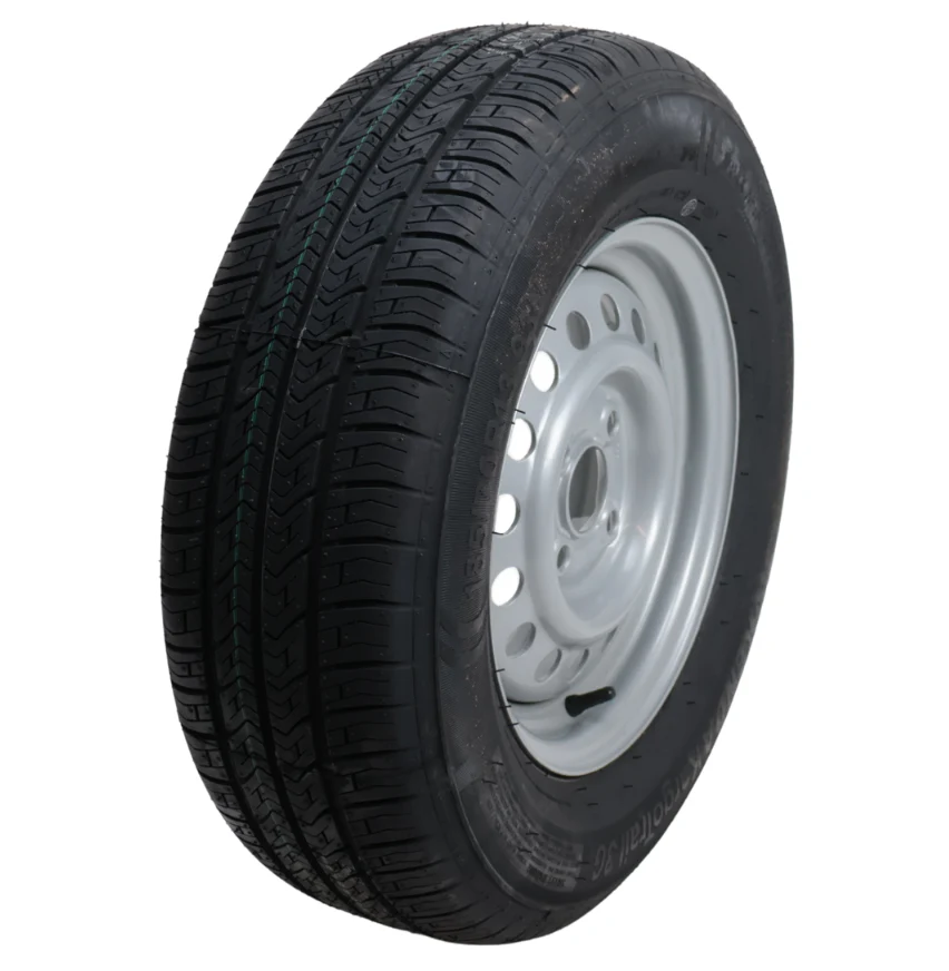 Komplettrad Anhänger - 185/70R13 - Lochkreis: 4x100 - Tragfähigkeit: 600 kg - Nabendurchmesser: 57 mm - Image 2