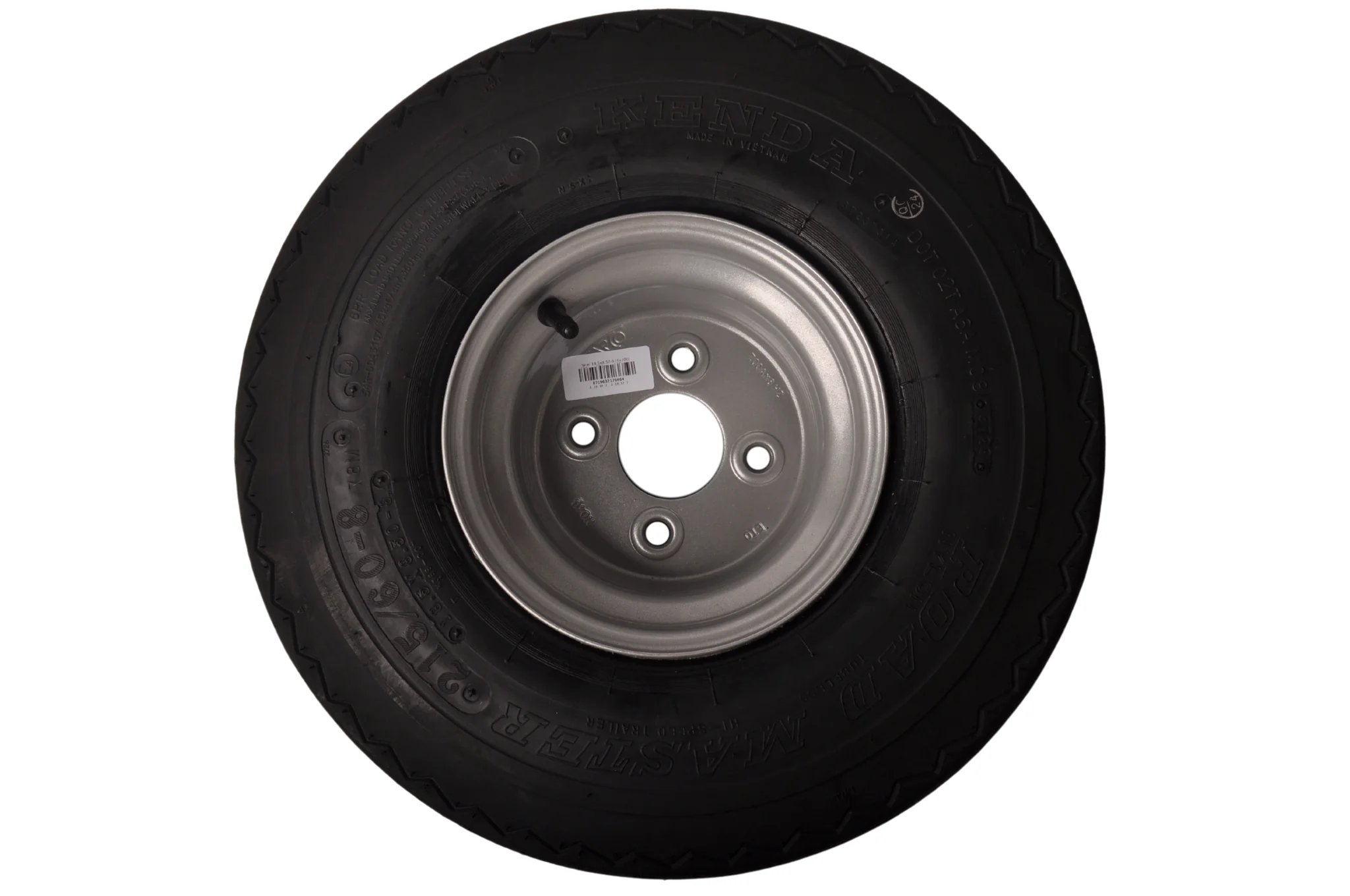 Komplettrad Anhänger - 18.5x8.50-8 - Lochkreis: 4x100 - Tragfähigkeit: 425 kg - Nabendurchmesser: 60 mm - 6PR - Image 4