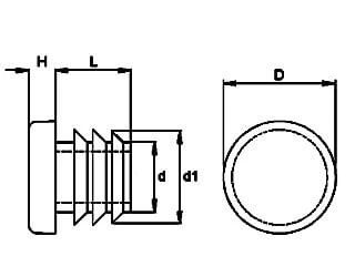 Rohrstopfen rund 30 mm - 10 Stück - Image 6