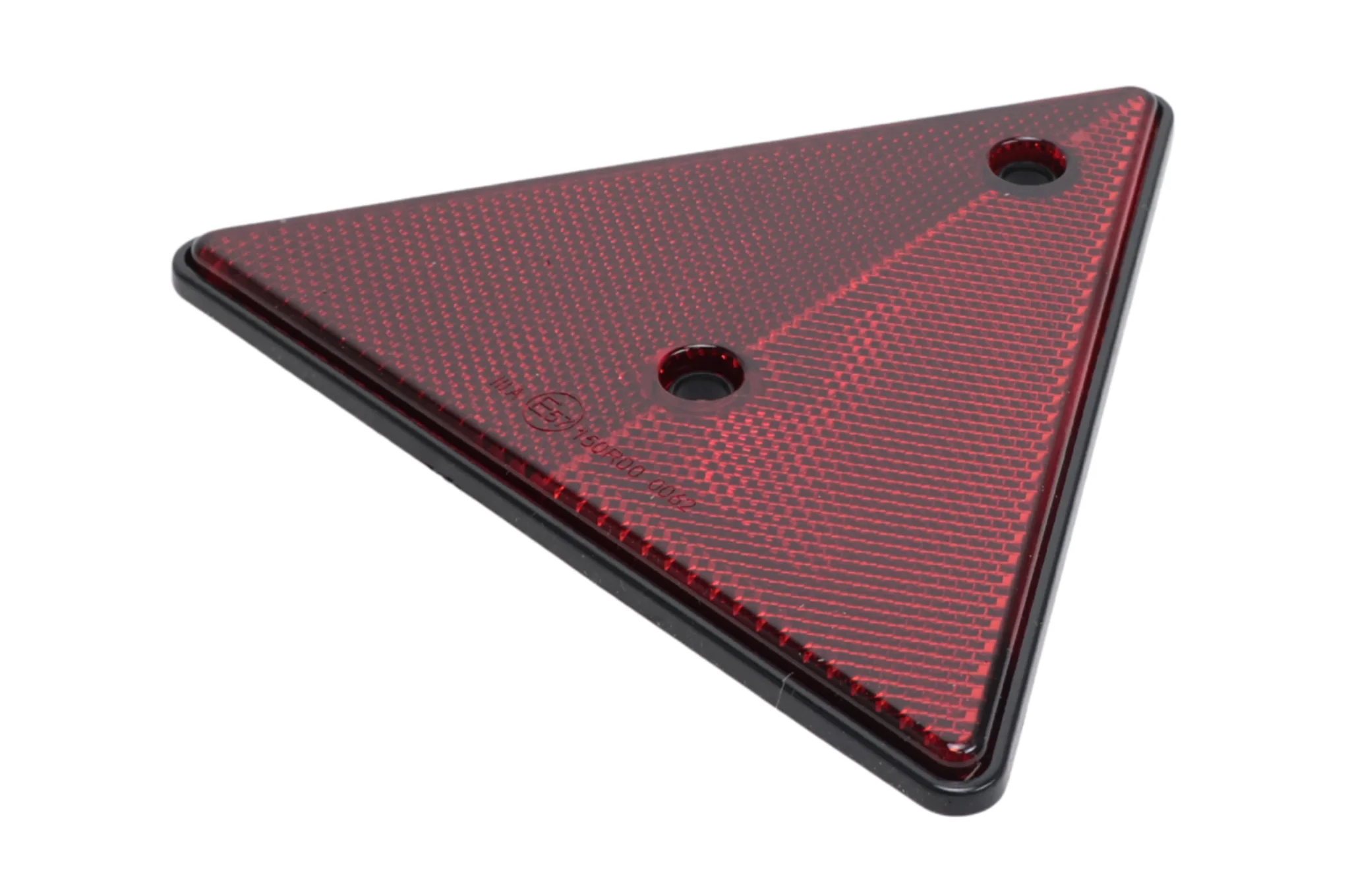 Roter dreieckiger Reflektor - 153x130 mm - Mittenabstand 70 mm - 2 Stück - Image 3
