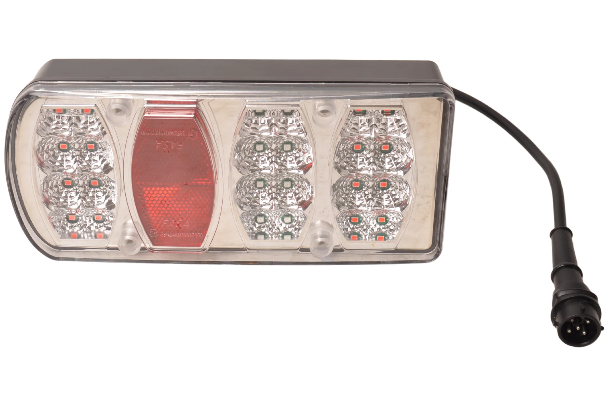 Anhänger Rückleuchte - Cantonal LED - links - 228x100x53 mm - 5-poliger Bajonettanschluss - Image 12