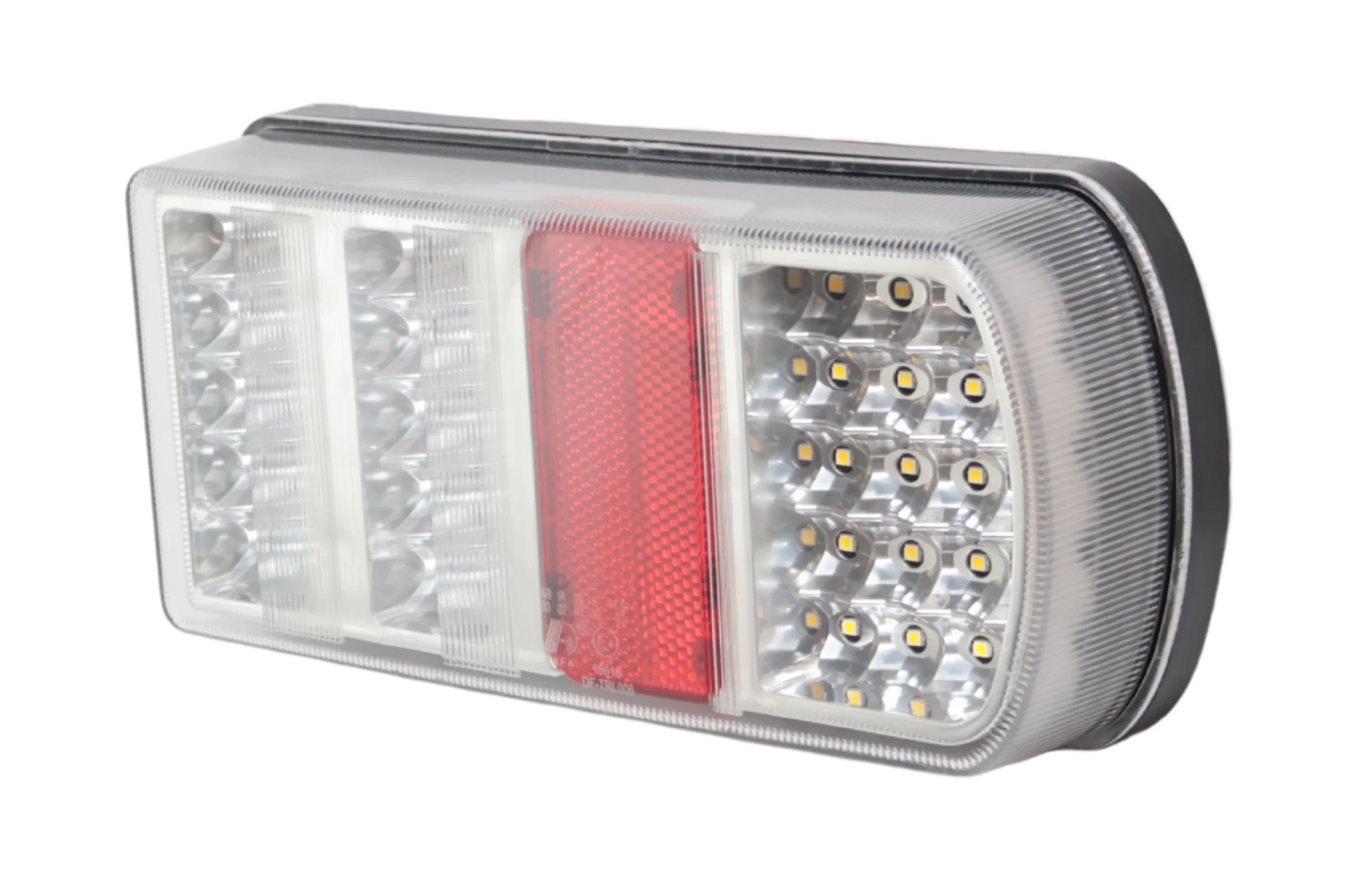 Anhänger Rückleuchte - Cantonal LED - rechts - 228x106x55 mm - lose Drahtanschluss - alle Funktionen