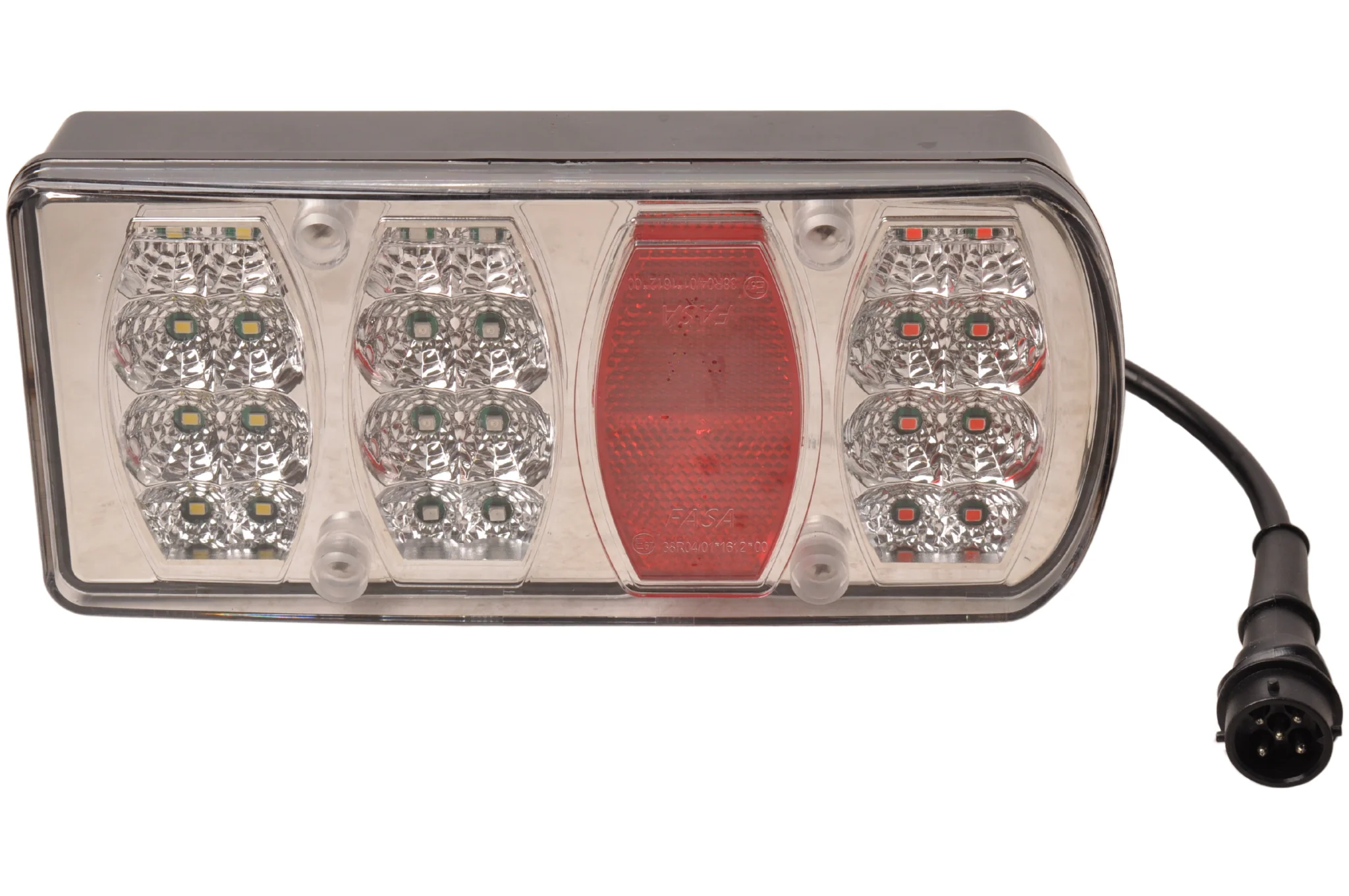 Anhänger Rückleuchte - Cantonal LED - rechts - 228x100x53 mm - 5-poliger Bajonettanschluss - Image 12