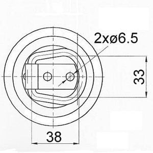 Runder Montagering versenkt 79x13 mm - Image 6