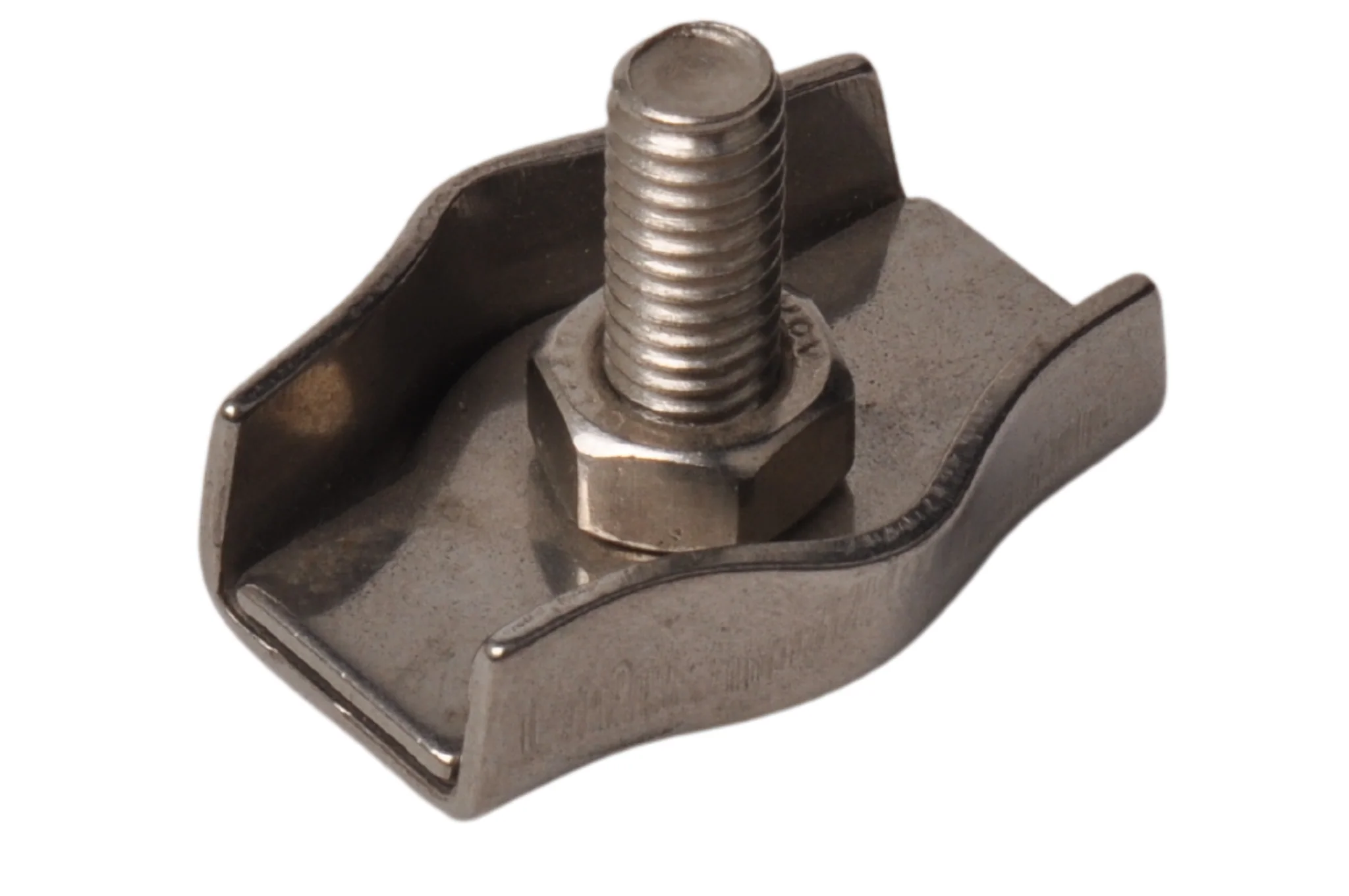 Simplex-Klemme aus RVS für Stahldraht (6 mm)