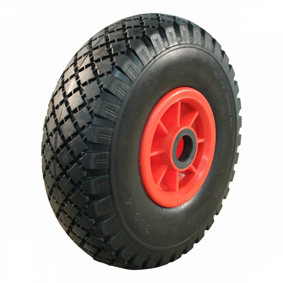 Sackkarrenrad - 3.00-4 - auslaufsicher und Kunststoff-Felge - Tragfähigkeit: 125 kg - Achsloch-/Nabendurchmesser: 25 mm - inklusive Rollenlager