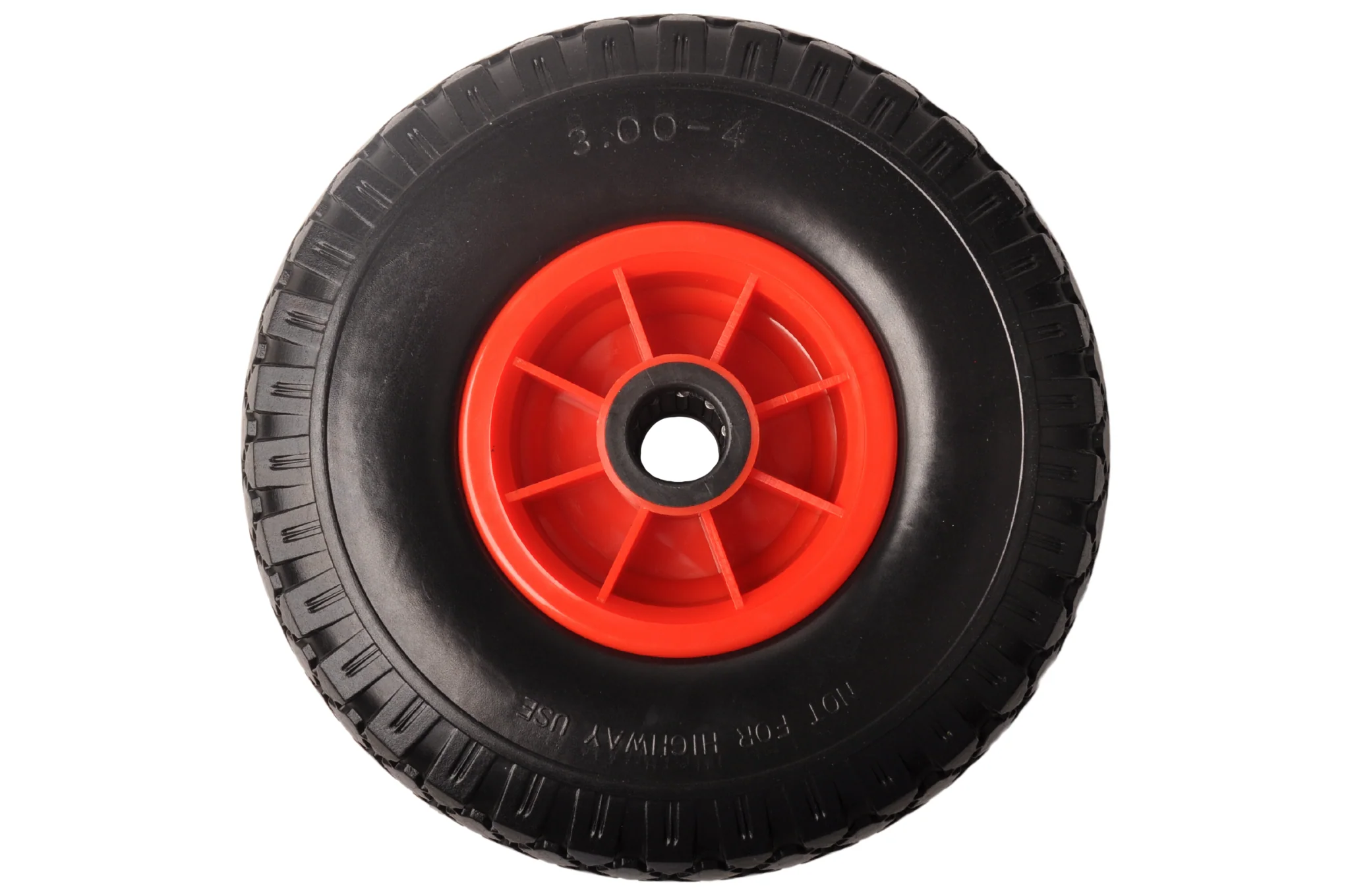 Sackkarrenrad - 3.00-4 - auslaufsicher und Kunststoff-Felge - Tragfähigkeit: 125 kg - Achsloch-/Nabendurchmesser: 25 mm - inklusive Rollenlager - Image 2
