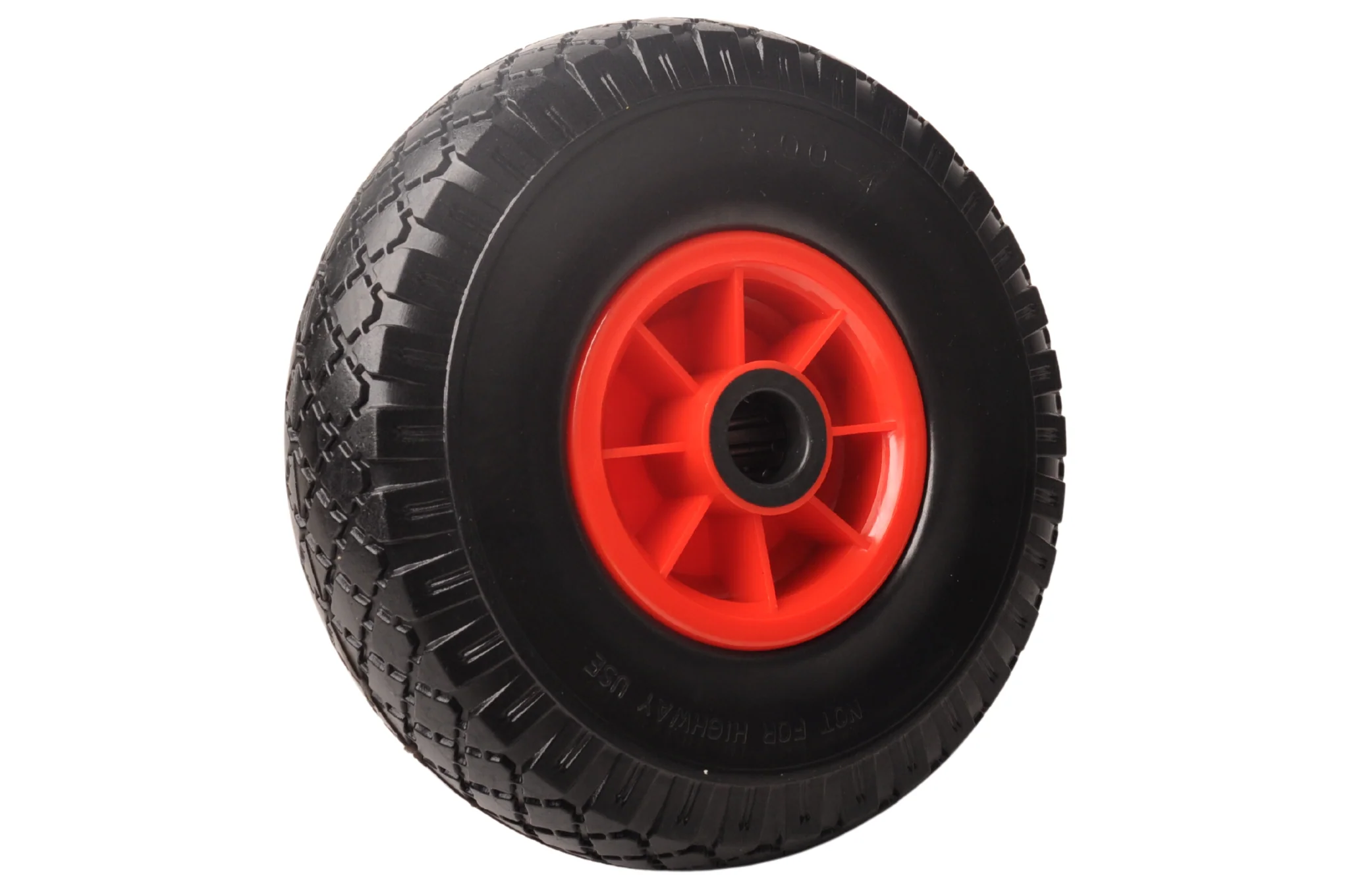 Sackkarrenrad - 3.00-4 - auslaufsicher und Kunststoff-Felge - Tragfähigkeit: 125 kg - Achsloch-/Nabendurchmesser: 25 mm - inklusive Rollenlager - Image 5