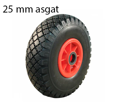 Sackkarrenrad - 3.00-4 - auslaufsicher und Kunststoff-Felge - Tragfähigkeit: 125 kg - Achsloch-/Nabendurchmesser: 25 mm - inklusive Rollenlager - Image 6