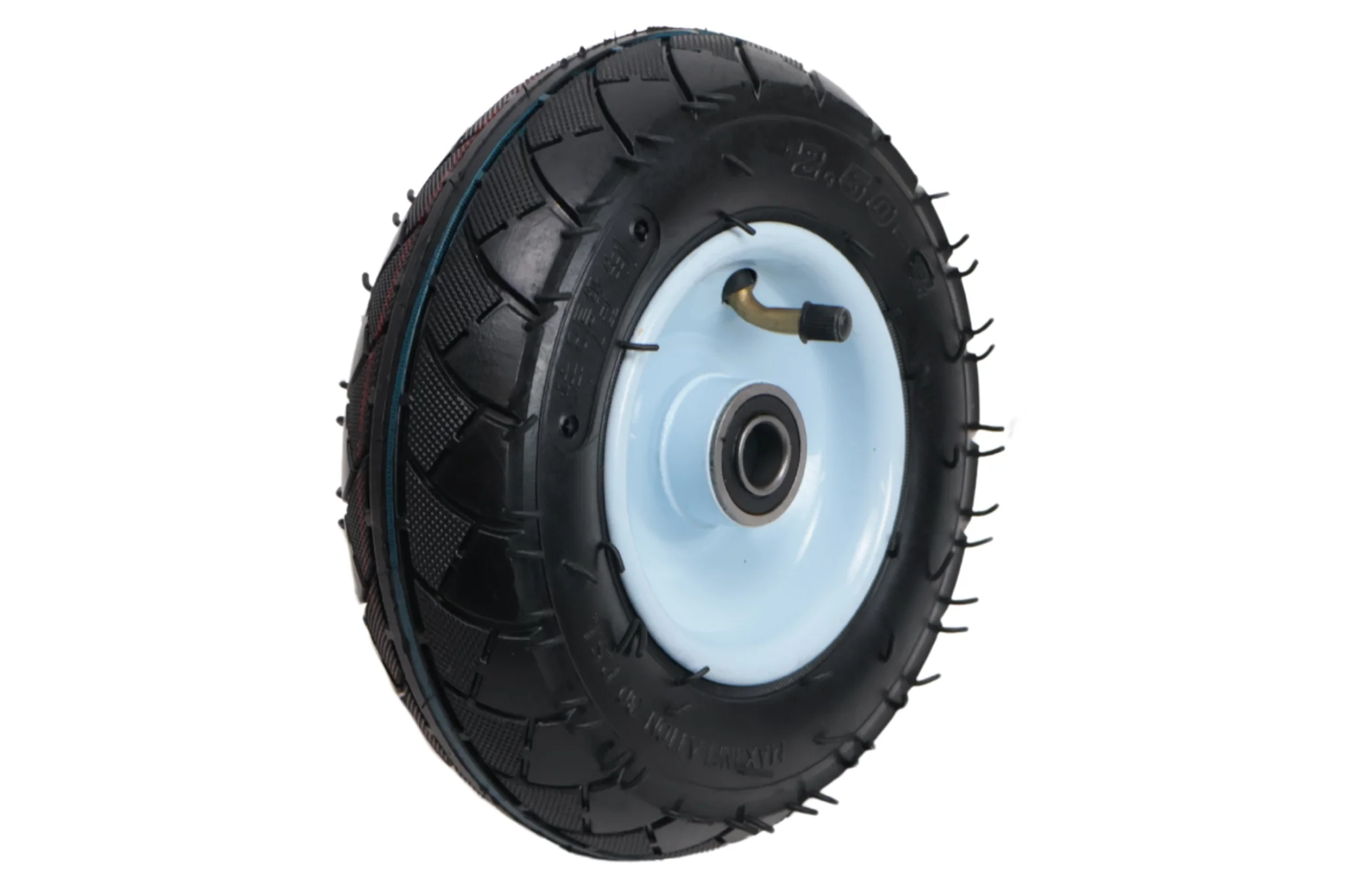 Sackkarrenrad - 2.50-4 - Luftreifen und Stahlfelge - maximale Belastung 100 kg - Achsloch/Nabendurchmesser: 16 mm - inklusive Kugellager