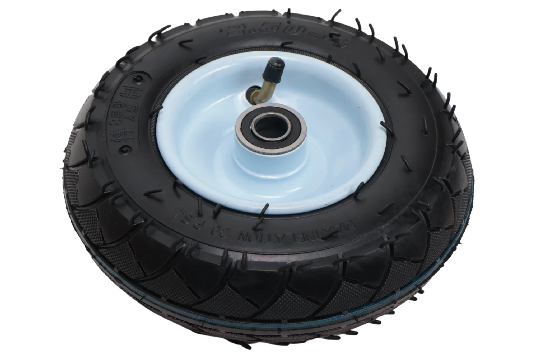 Sackkarrenrad - 2.50-4 - Luftreifen und Stahlfelge - maximale Belastung 100 kg - Achsloch/Nabendurchmesser: 16 mm - inklusive Kugellager - Image 4
