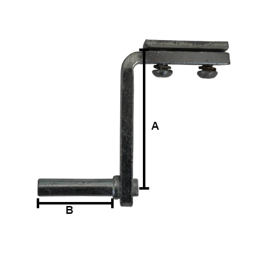 Bordwandscharnier komplett für Heckklappe Kippanhänger - 71x50 mm - Image 4