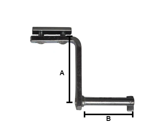 Bordwandscharnier komplett für Anhänger Hecktür - 91x70 mm - Image 4