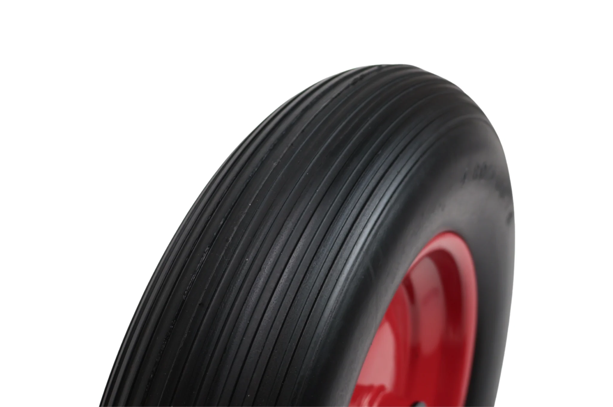 Schubkarrenrad - 4.00-8 - pannensicher Vollgummireifen mit Stahlfelge - Tragfähigkeit: 200 kg - Achsloch/Nabendurchmesser: 25 mm - Inklusive Kugellager - Image 3