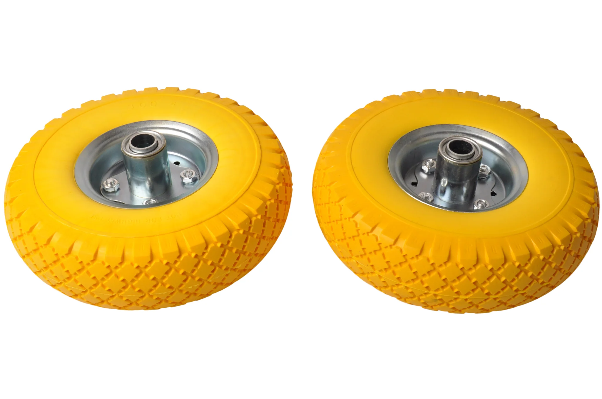 2 Stück Premium Sackkarrenrädern - 3.00-4 - pannensicheren - Nabendurchmesser: 20 mm - Nabenlänge: 55 mm - Image 3