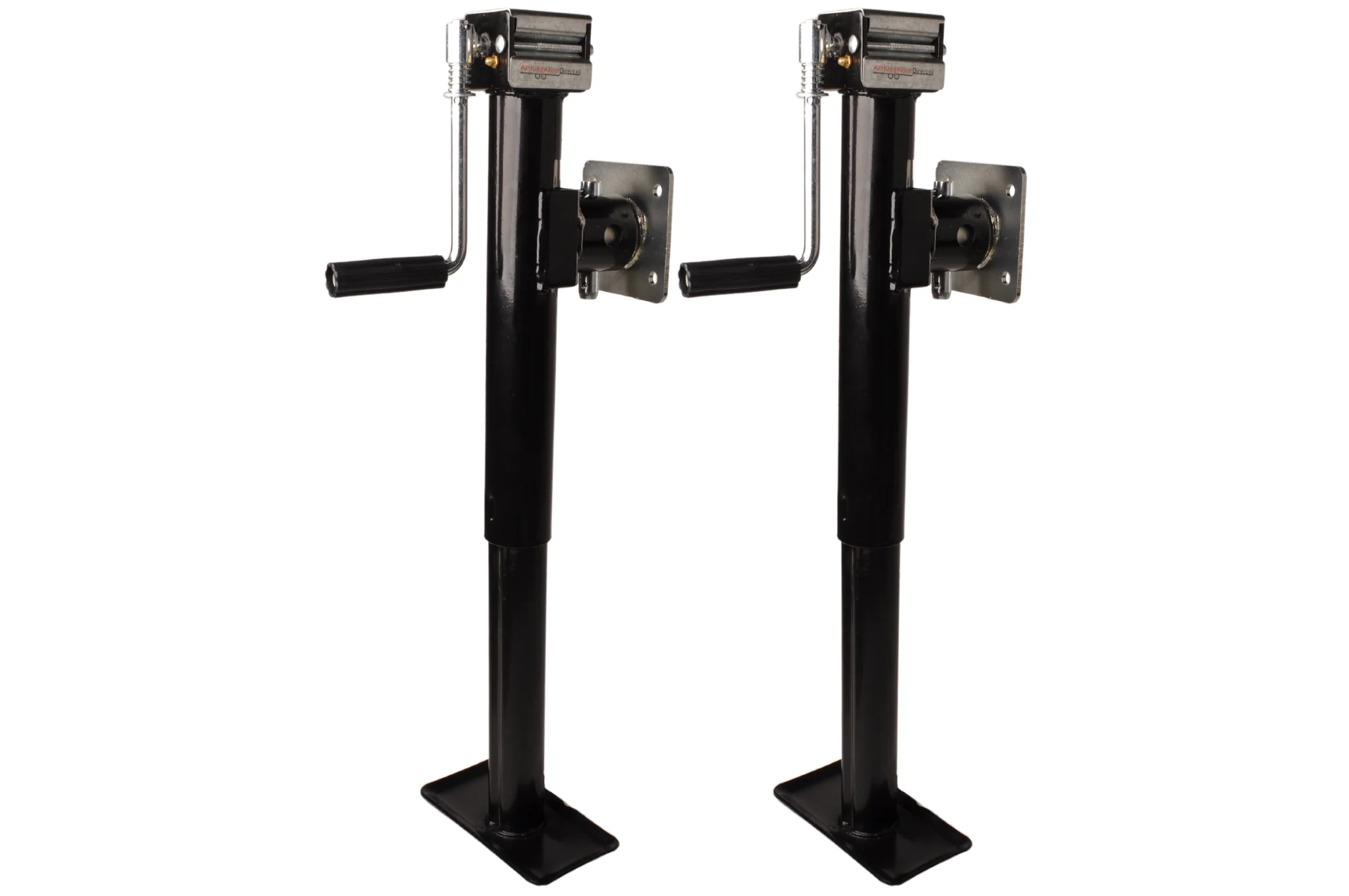 Set von zwei kippbaren und ausdrehbaren Stützfüßen - 43-73 cm - 2000 kg - inklusive Flansch - Image 4