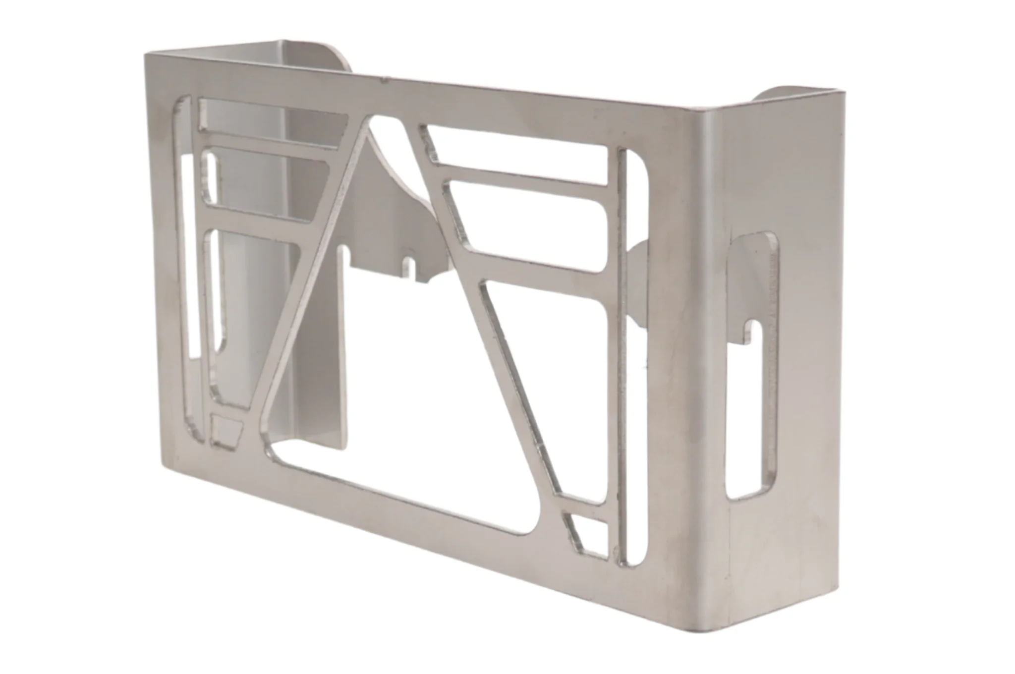 Set von 2 Schutzgittern Multiled 4 - 253x141x63,7 mm - mit freiem Dreieck - aus Edelstahl - Montage ohne Bohren - Image 3
