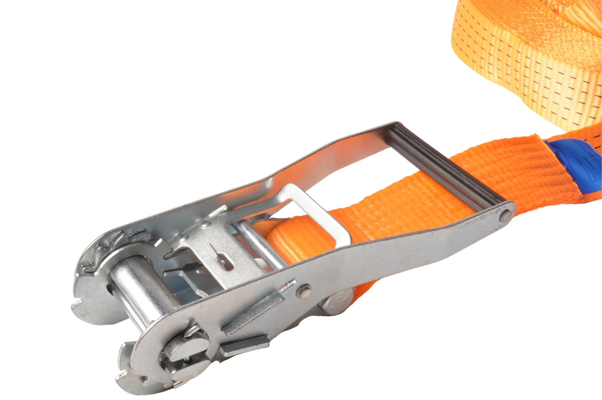 Premium-Spanngurt - 800x5 cm - orange - Bruchlast 5000 kg - 2-teilig - AnhängerShop Aufdruck - Image 3