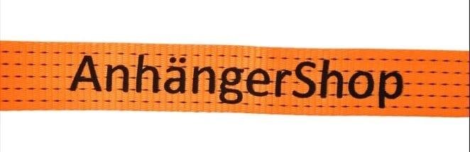 Premium-Spanngurt - 800x5 cm - orange - Bruchlast 5000 kg - 2-teilig - AnhängerShop Aufdruck - Image 6