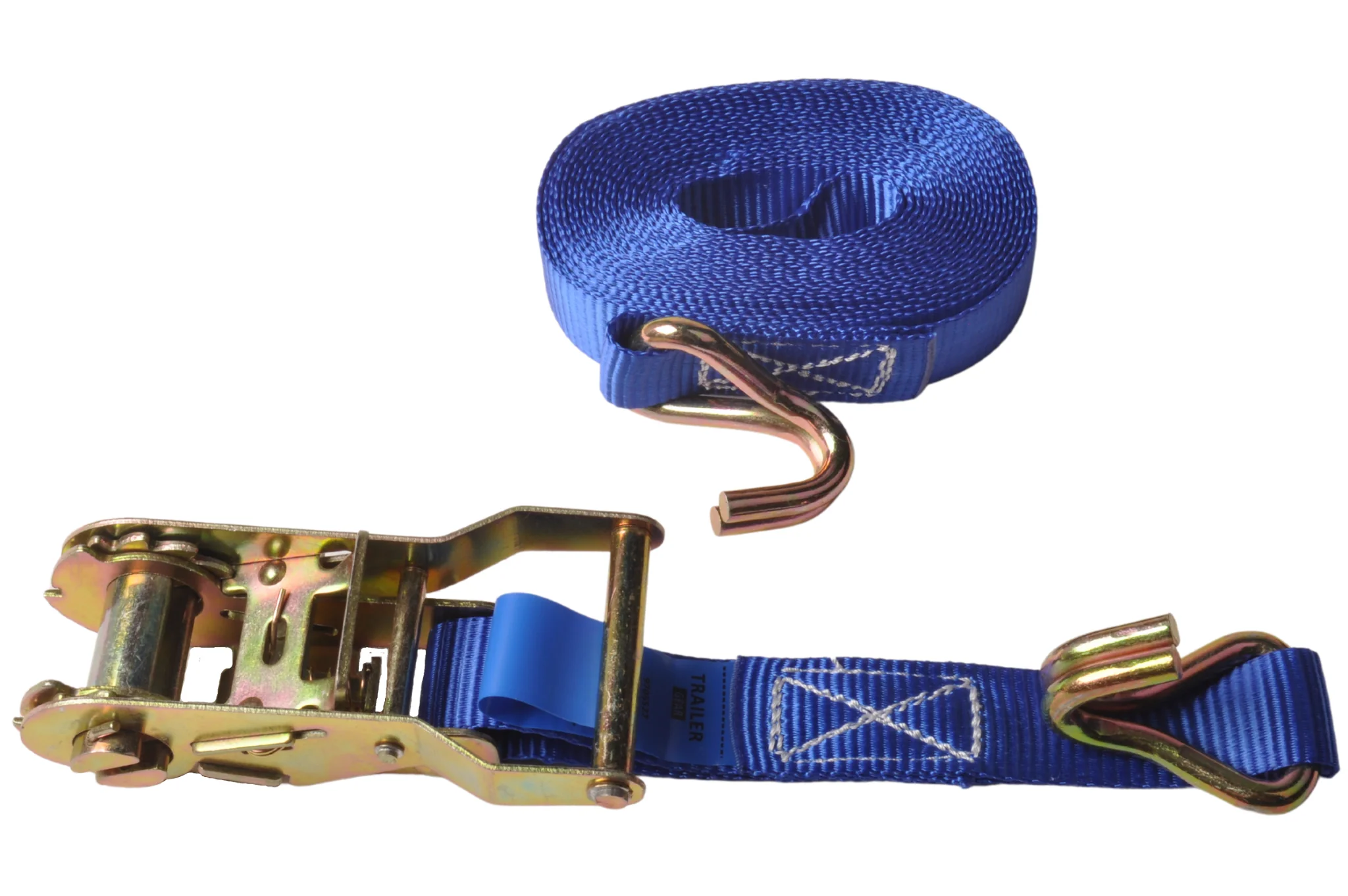 2 Stück Spanngurte - 500x2,5 cm - blau - Bruchlast 1500 kg - Image 2