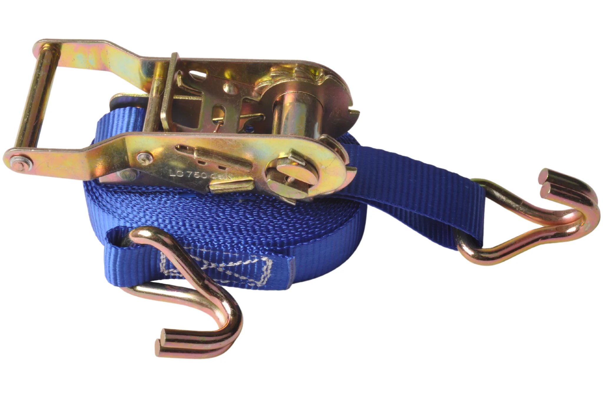 2 Stück Spanngurte - 500x2,5 cm - blau - Bruchlast 1500 kg - Image 3