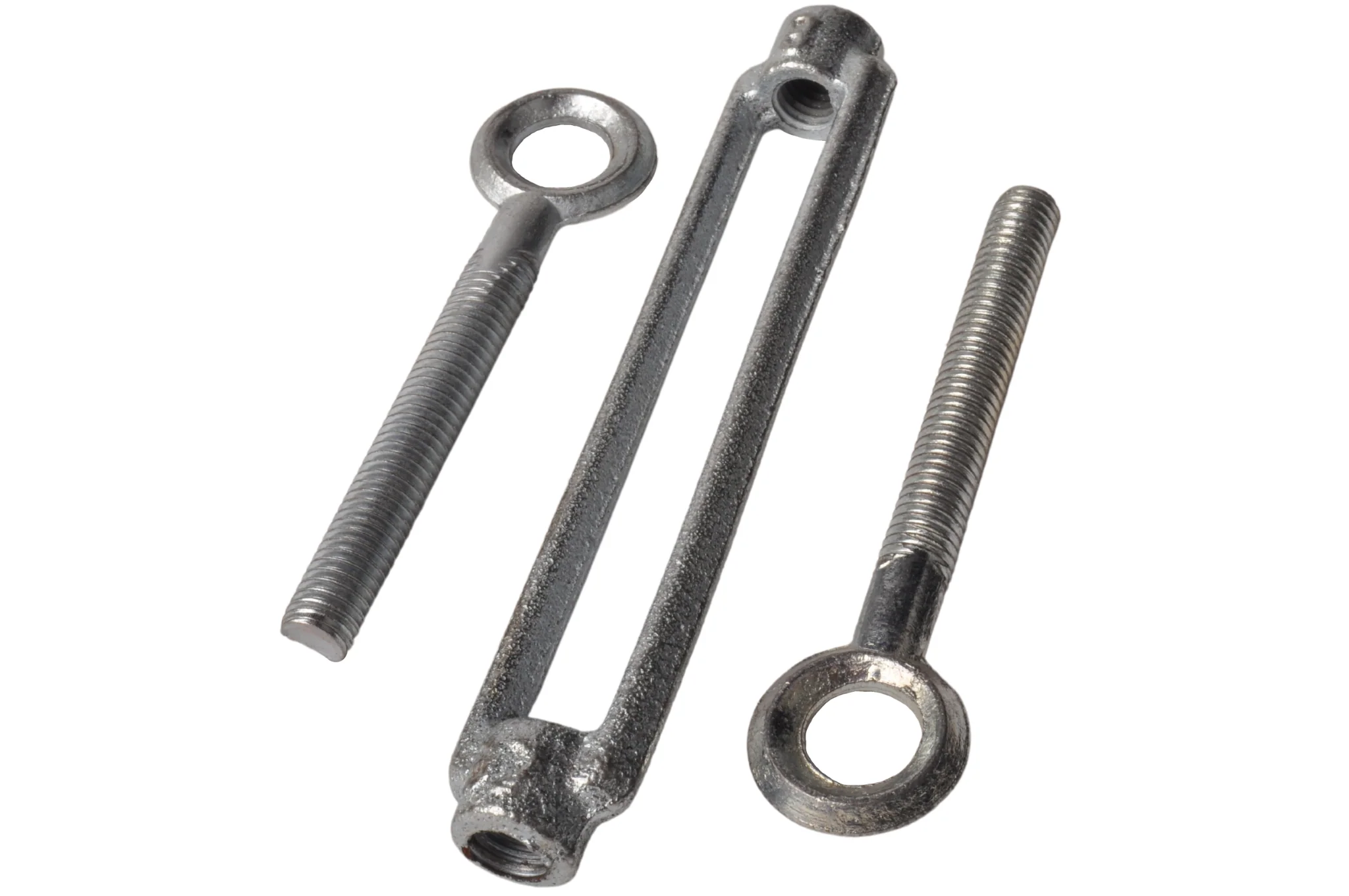 Spannschloss aus verzinktem Stahl mit Stahldraht M8 - ausgedreht 230 mm - eingedreht 150 mm - Image 2