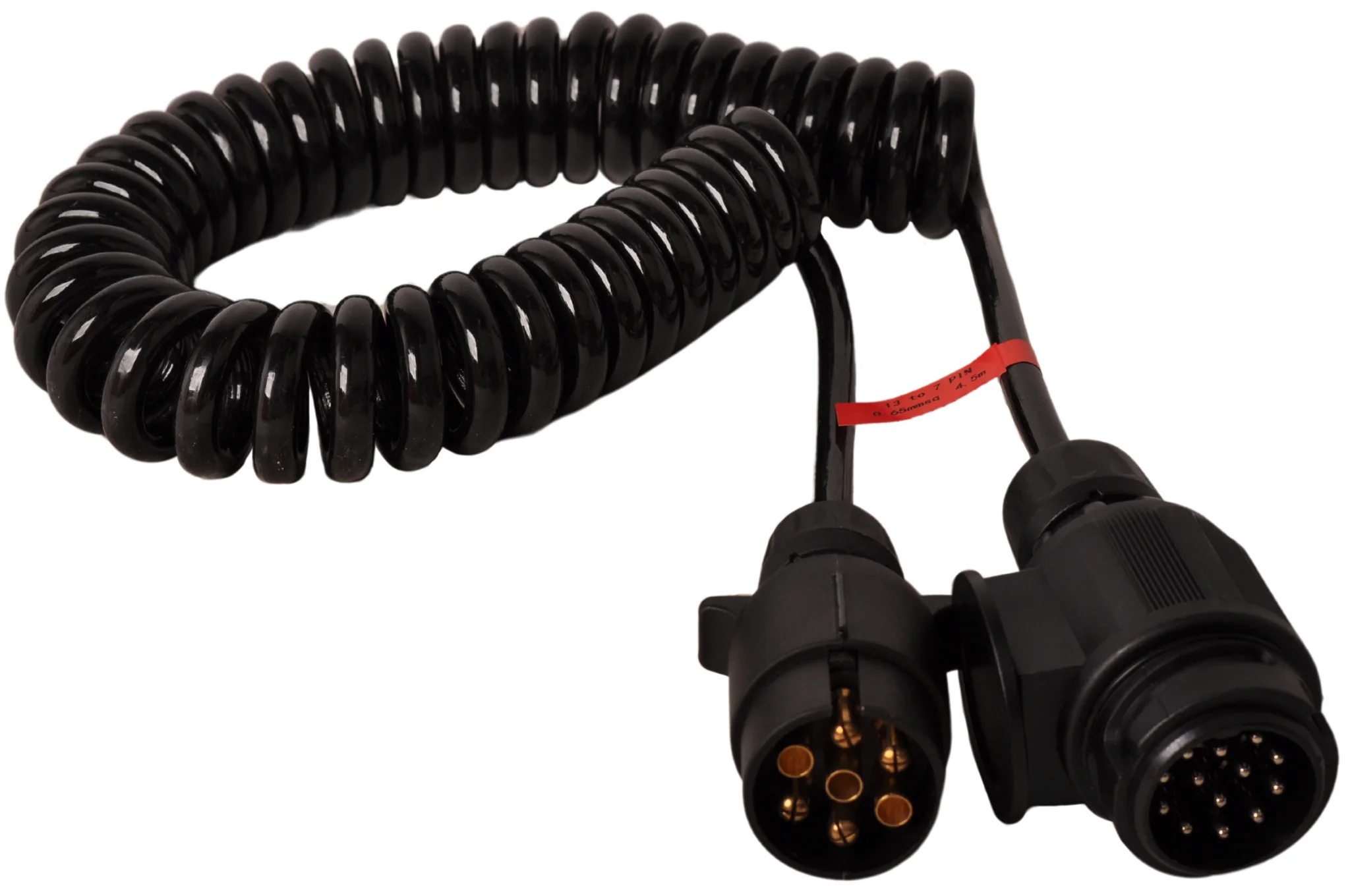 Adapter Spiralkabel 7-adrig mit 13-poligem Stecker & 7-poligem Stecker - 90 bis 250 cm - Image 7