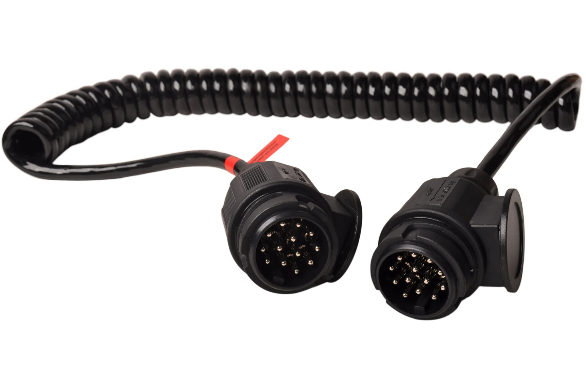 Premium-Spiralkabel 13-adrig mit 2x 13-poligem Stecker - 90 bis 250 cm - Image 3