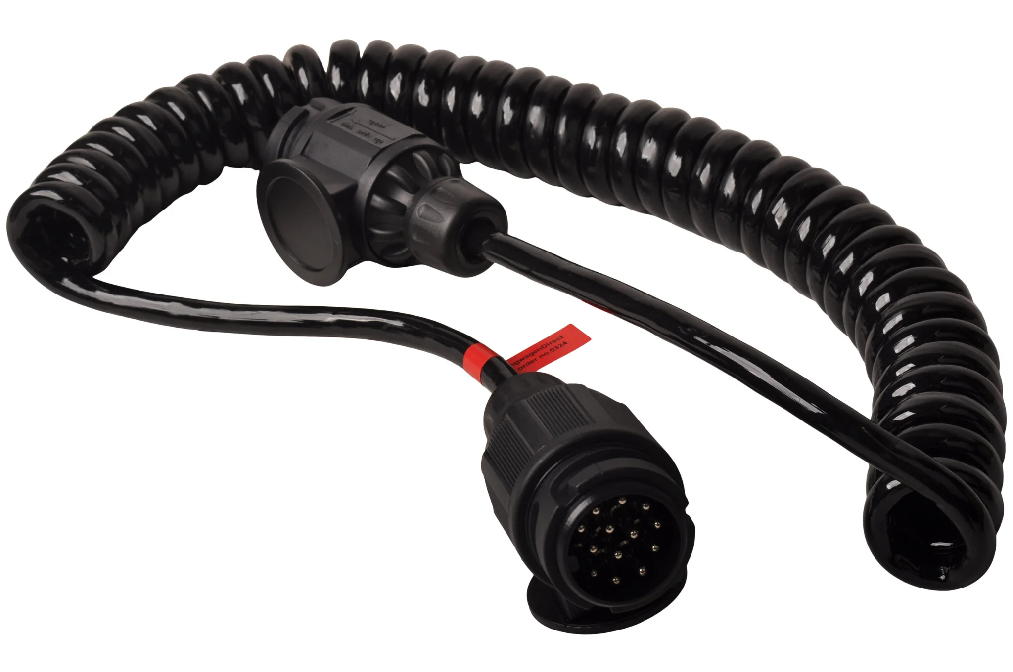 Premium-Spiralkabel 13-adrig mit 2x 13-poligem Stecker - 90 bis 250 cm - Image 5