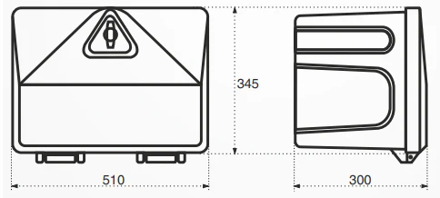 Stabilo box 500-3 - Unterbau Deichselbox - 510x340x300 mm - Image 9