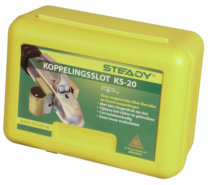 Steady KS-20 Anhänger schloss - SCM-geprüft - geeignet für ungebremste Kupplungen - Image 3