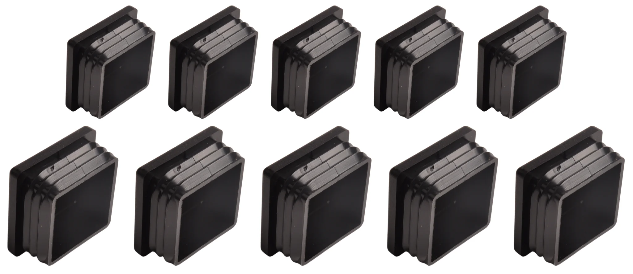 Steckbare Kappe viereckig 40x40 mm - 10 Stück - Image 2