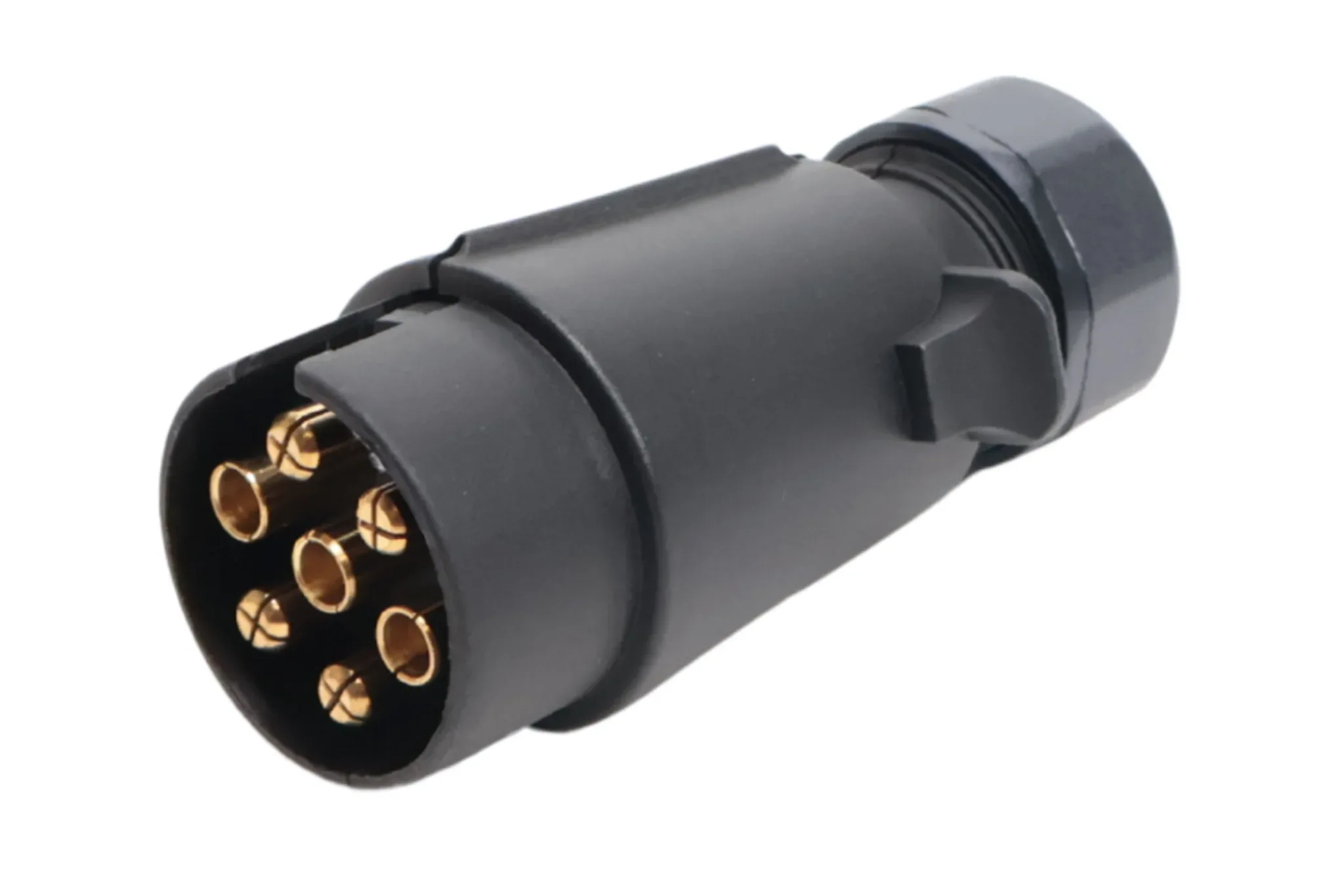 Anhängerstecker 7-poliger Kunststoff-Flachstecker