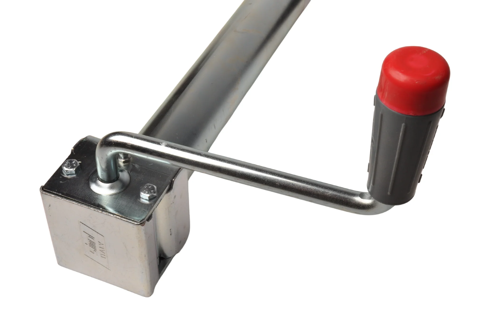 Premium-Stützrad - 48 mm - Tragfähigkeit: 150 kg - Seitenkurbel und Gummireifen auf Stahlfelge - Image 4