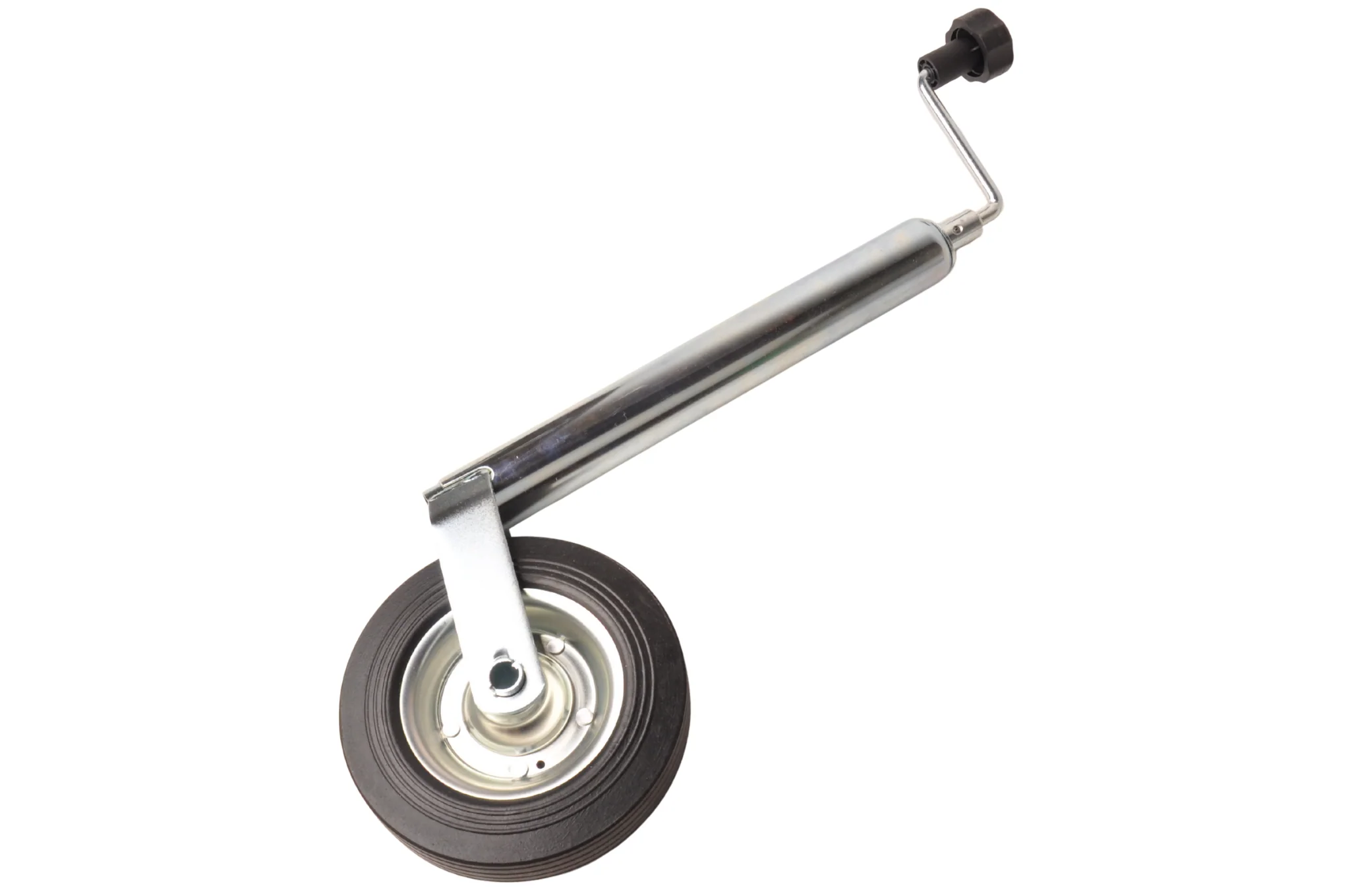 Stützrad - rund 48 mm - Tragfähigkeit: 150 kg - Gummireifen und Stahlfelge - Image 2