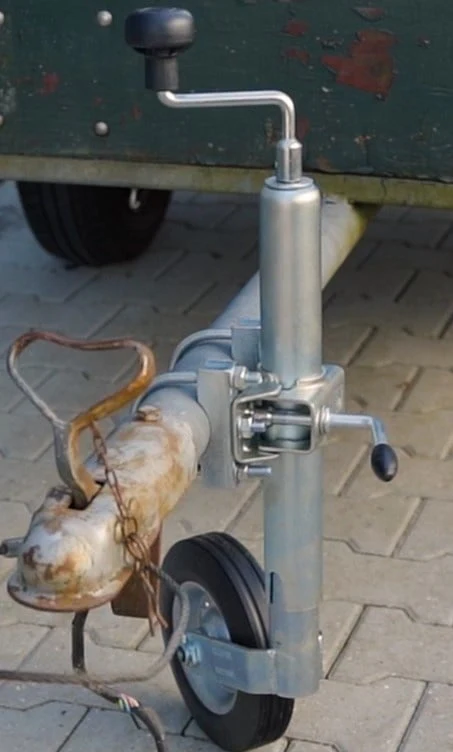 Stützrad - rund 48 mm - Tragfähigkeit: 150 kg - Gummireifen und Stahlfelge - Image 5